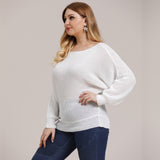 Plus Size Drop Shoulder Sweater