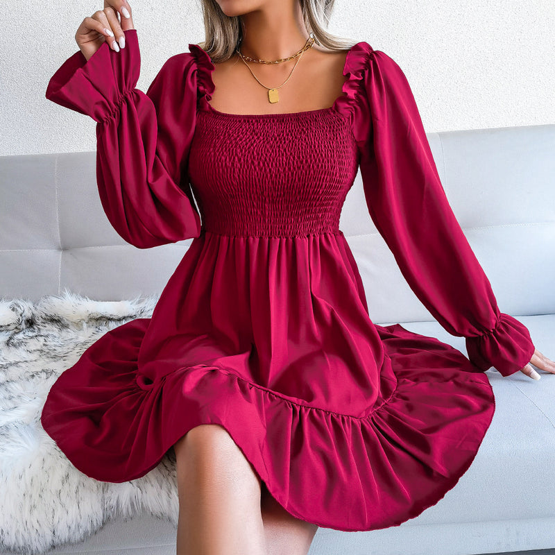 Ruffle Hem Dress