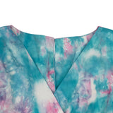 Plus Size Allover Print Belted Dress