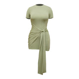 Knot Front Bodycon Dress