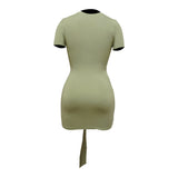 Knot Front Bodycon Dress