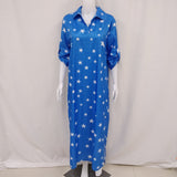 Star Print Shirt Dress
