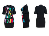 Letter Print T-Shirt Dress