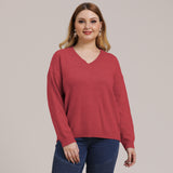Plus Size V Neck Sweater
