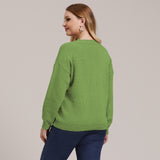 Plus Size V Neck Sweater